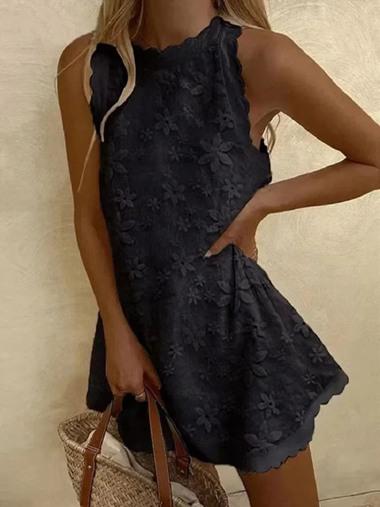 Fudus | Florales Besticktes Sommerkleid