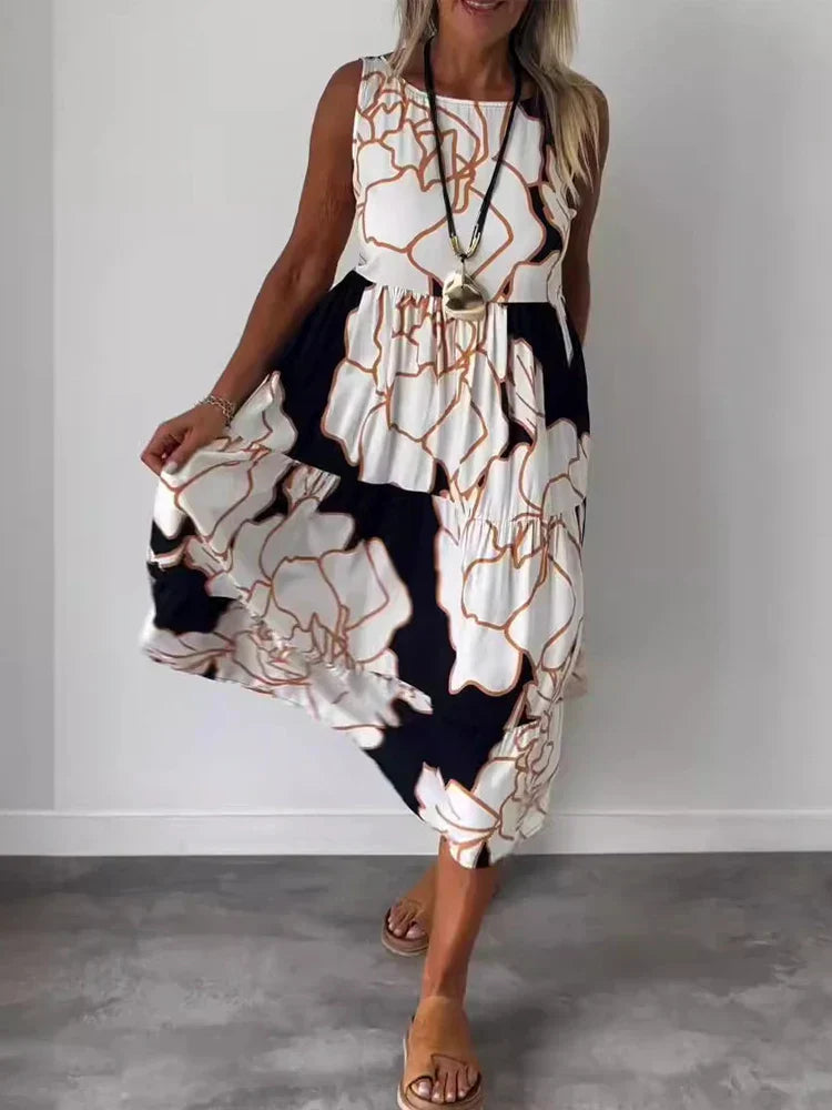 Fudus | Geblümtes Boho Kleid