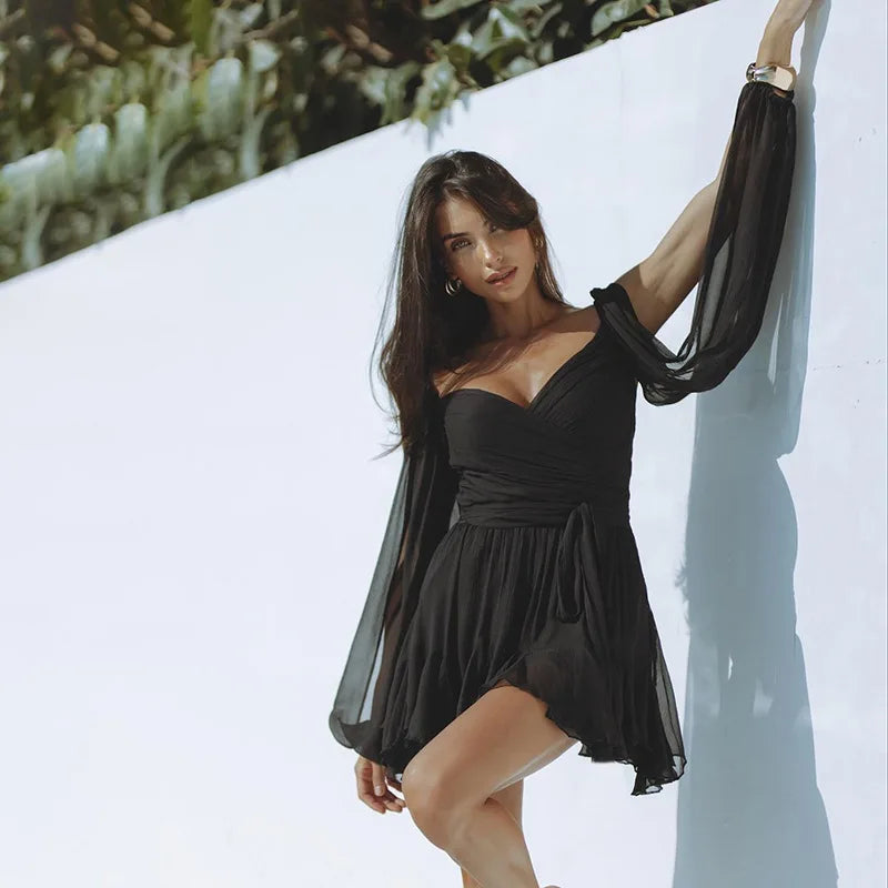 Fudus | Elegantes Mesh Minikleid