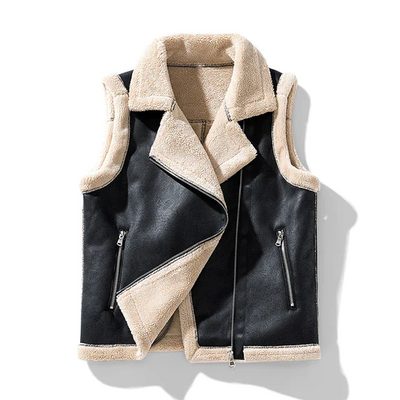 Else - armellose jacke mit pelz für damen