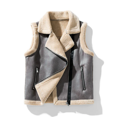 Else - armellose jacke mit pelz für damen