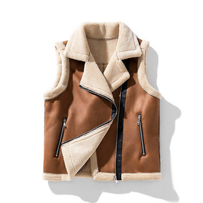 Else - armellose jacke mit pelz für damen
