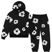 Niklas | Flower Tears Trainingsanzug in Schwarz