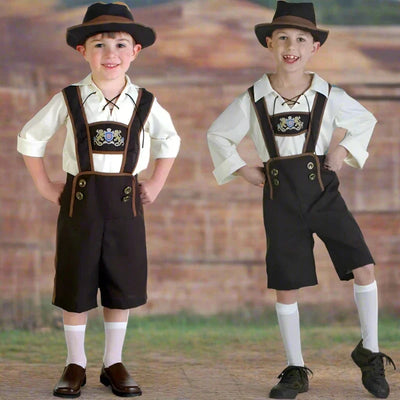 Jakob | Bayerische Kinder Lederhosen Oktoberfest Kostüm Set