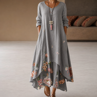 Flor - Stilvolles und leichtes Kleid in Grau