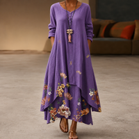 Flor - Stilvolles und leichtes Kleid in Violett
