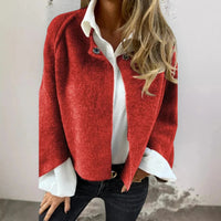 Mia | Leichte Feine Strickjacke in Rot