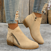 Bellavue | Damen Orthopädische Stiefeletten Komfort Herbst Elegant in Beige