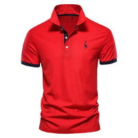 Brent - Herren-Casual-Poloshirt in Rot