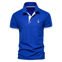Brent - Herren-Casual-Poloshirt in Blau