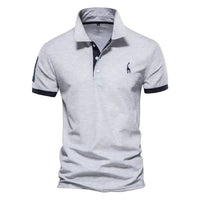 Brent - Herren-Casual-Poloshirt in Grau