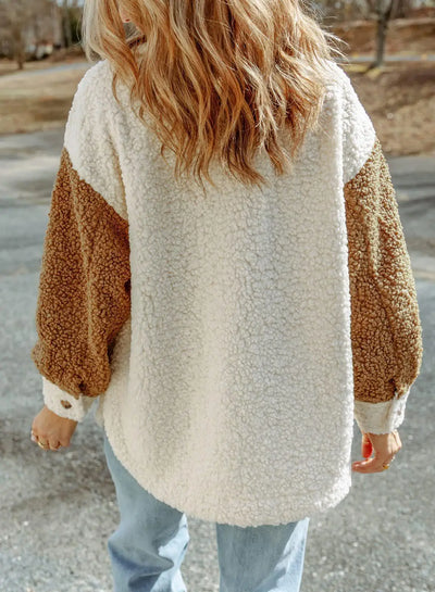 Fudus | Stilvolle Plüsch Chic Jacke