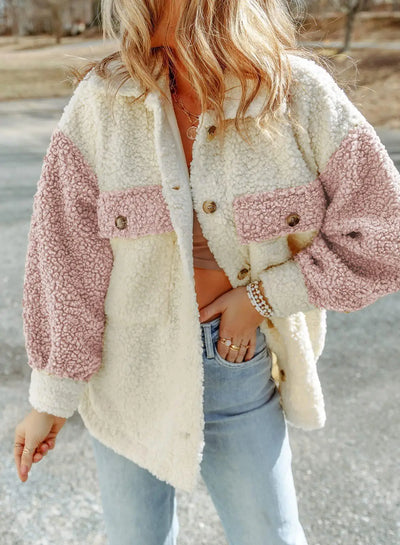 Fudus | Stilvolle Plüsch Chic Jacke