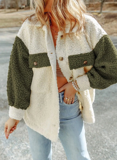 Fudus | Stilvolle Plüsch Chic Jacke