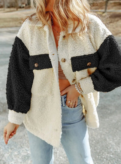 Fudus | Stilvolle Plüsch Chic Jacke