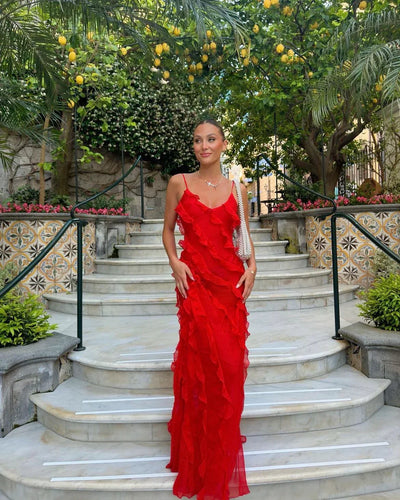 Antonia | Festliches Maxikleid für Damen mit Off-Shoulder-Ausschnitt und Rückenlosem Design