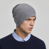 Slouchy Beanie mit weichem Komfort in Einheitsgröße in Grau