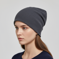Slouchy Beanie mit weichem Komfort in Einheitsgröße in Dunkelgrau
