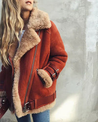 JODIE | Der elegante, gemütliche Mantel in Rot