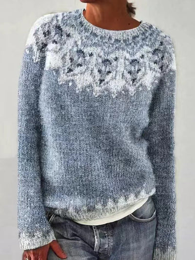 Rosalina | Geometrischer Musterpullover