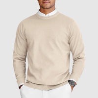 Elias | Stylischer Zeitloser Rundhalspullover in Beige