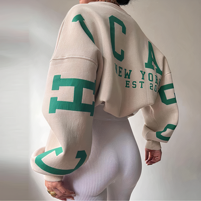 Fudus | Lässiger Pullover Mit Buchstabendruck