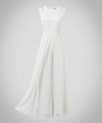 Nadia | Damen Jumpsuit Ärmellos Elegant Modern Sommer Casual in Weiß