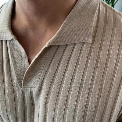 Herren-Poloshirt aus Strick