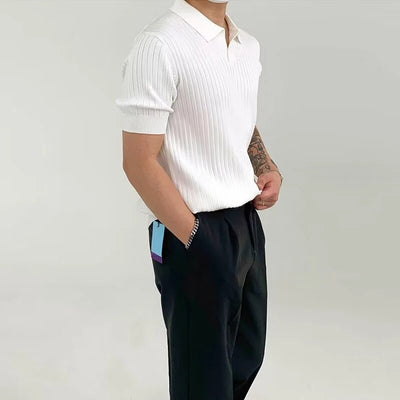 Herren-Poloshirt aus Strick