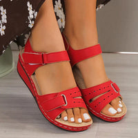 Sophie | Damen Elegante Orthopädische Sandalen Komfort Sommer Aktiv in Rot
