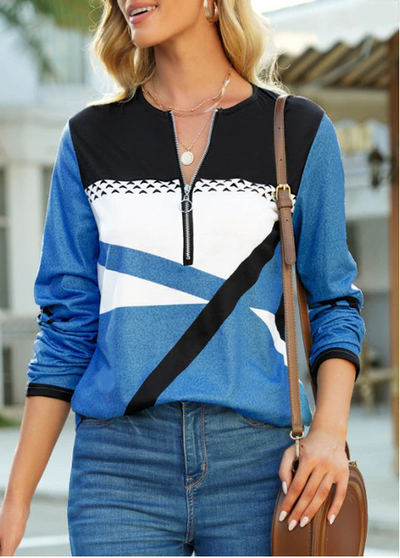 Arcilla® | Patchwork-Langarmbluse