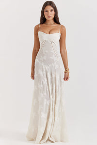 Vivienne | Damen Festliche Kleider Elegant Hochzeit Gala Feminin Zeitlos in Weiß