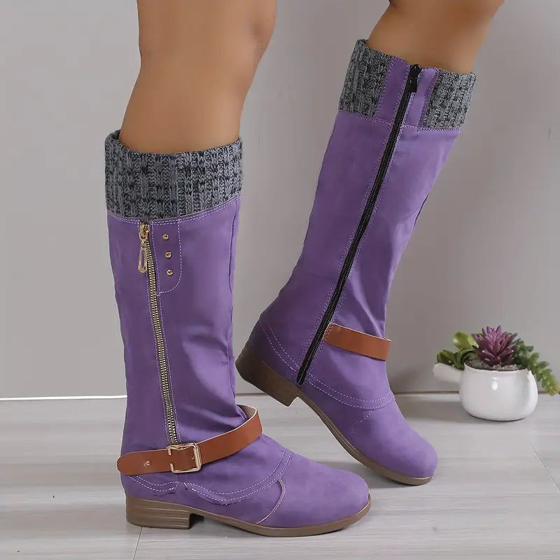 FIONNA - Stylische Damenstiefel in bezaubernden Unifarben