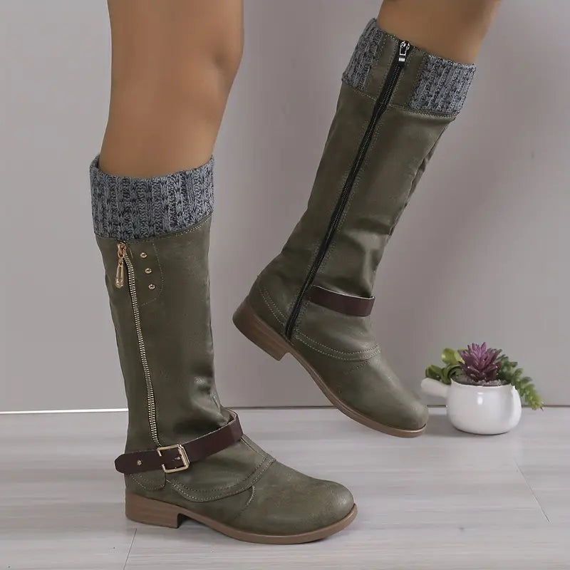 FIONNA - Stylische Damenstiefel in bezaubernden Unifarben