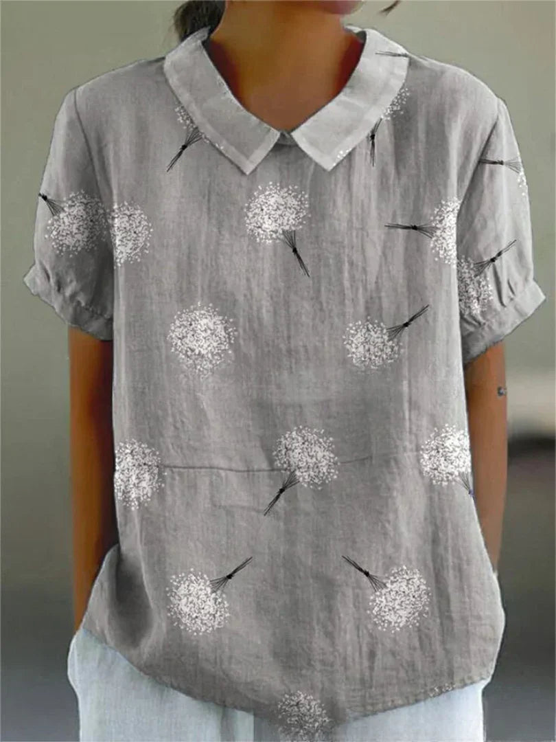 Dämpfer | Damen Top mit Blumendesign – Leicht und Atmungsaktiv