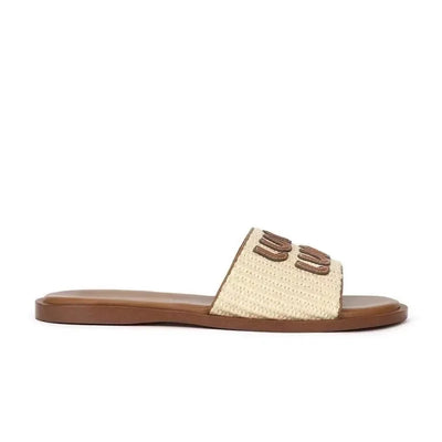 Harpy | Strukturierte Slip-On Sandalen mit Reliefdesign