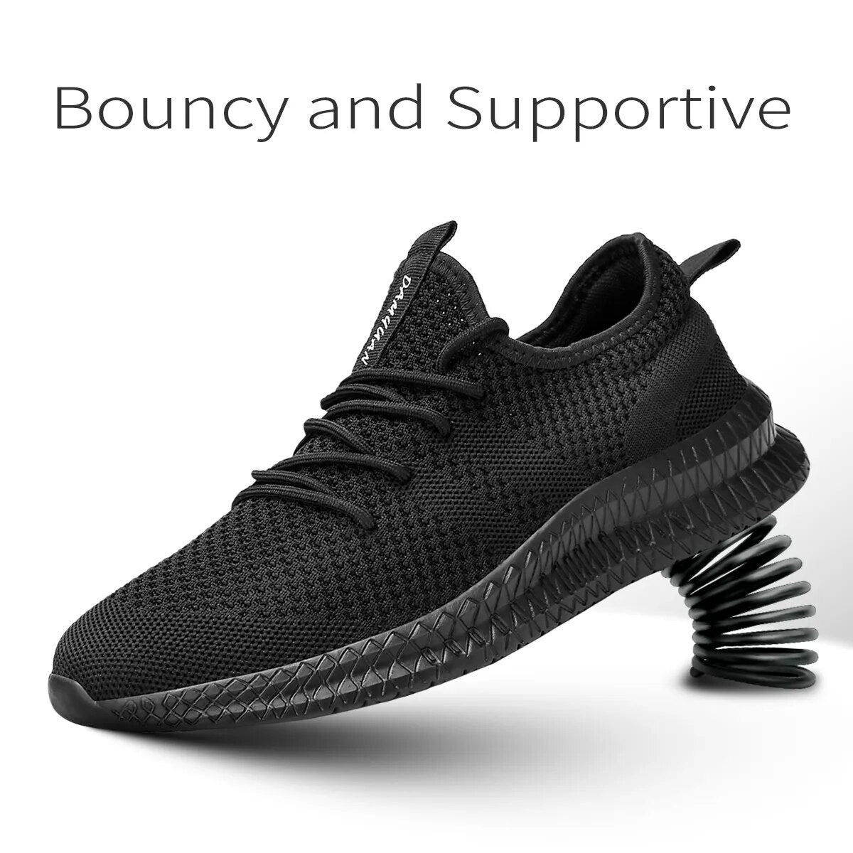 Trendy Atmungsaktive Lace Up Knit Sneakers