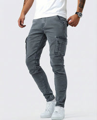 Dario | Bequeme Stretch Cargo-Hose für jeden Tag in Grau