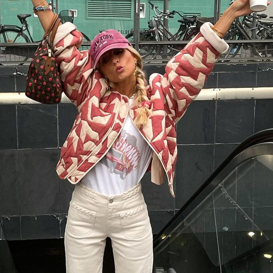 Fudus | Stylische Bedruckte Steppjacke