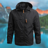 JORA - Super wind- und wasserdichte, warme Jacke mit Kapuze in Schwarz