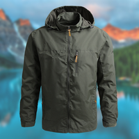JORA - Super wind- und wasserdichte, warme Jacke mit Kapuze in Grün