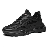 Finn | Höhensteigernde Sneaker in Schwarz +8CM