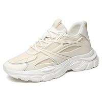 Finn | Höhensteigernde Sneaker in Beige +8CM