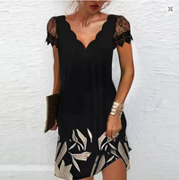 GlitterEve Kleid | Glitzerkleid in Blätter