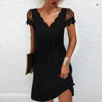 GlitterEve Kleid | Glitzerkleid in Schwarz