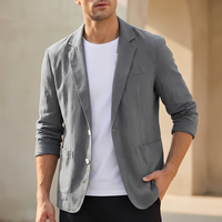 Gylle | Herren Sommerblazer Locker Leicht Lässig Sommer Modern Casual in Grau