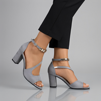 Mycah | Damen Schuhe Absatz Modisch Modern Feminin Trend Elegant in Grau