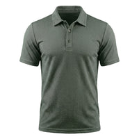 Dario | Atmungsaktives Stretch Poloshirt in Salbei Grün