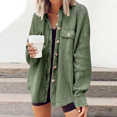 HADLY - Luxe Strickjacke aus Rippenstrick