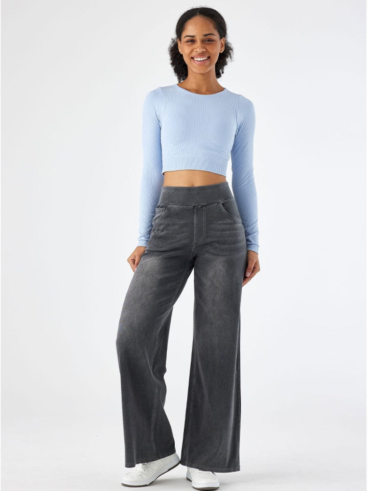 Ophélie | Hochtaillierte Damenjeans aus Ultra-Stretch